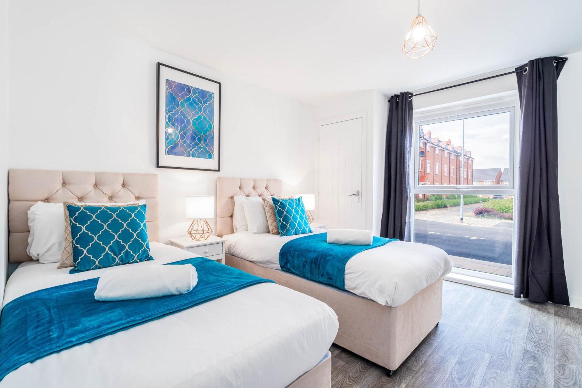 Luxury Apartment - Twin Beds - Selly Oak - Off-Street Parking - Free Netflix & Wifi - Top Rated 9Cc 伯明翰 外观 照片